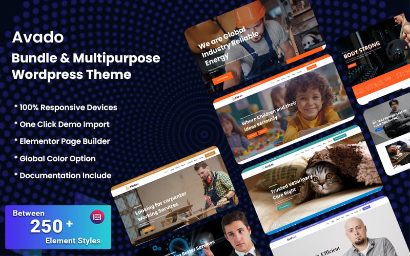 Avado – Bundle und Mehrzweck-WordPress-Elementor-Theme