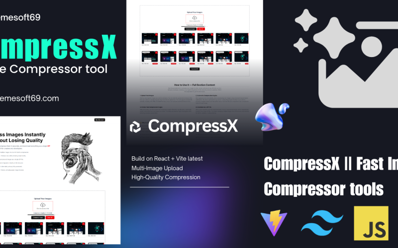 CompressX || Szybkie narzędzia do kompresji obrazów
