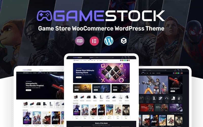 GameStock — motyw WordPress WooCommerce dla sklepu z grami