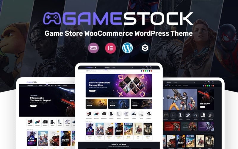 GameStock - WooCommerce WordPress тема для магазину ігор