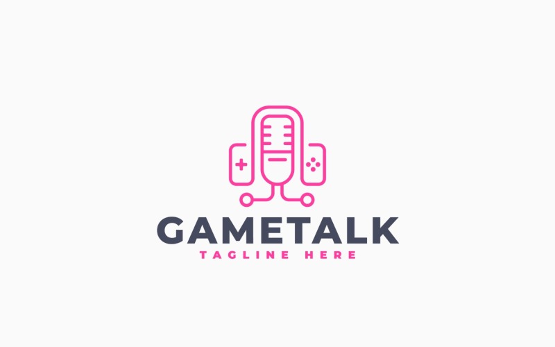 Modello di progettazione del logo Game Talk
