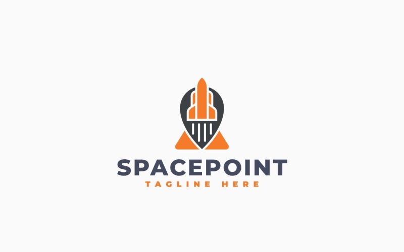Space Point Logo-Vorlagendesign