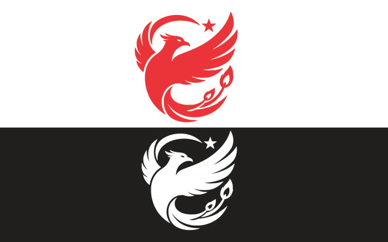 Emblema della Fenice Celeste in due tonalità