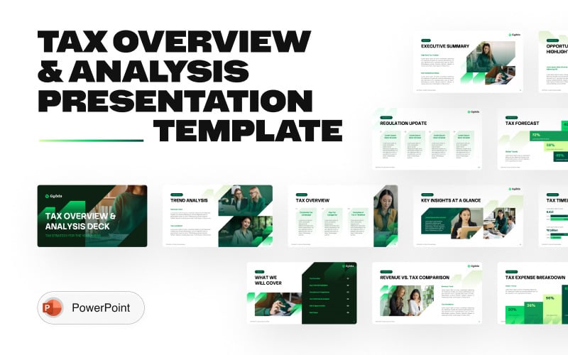 Gyoda – Modello di presentazione PowerPoint per panoramica e analisi fiscale