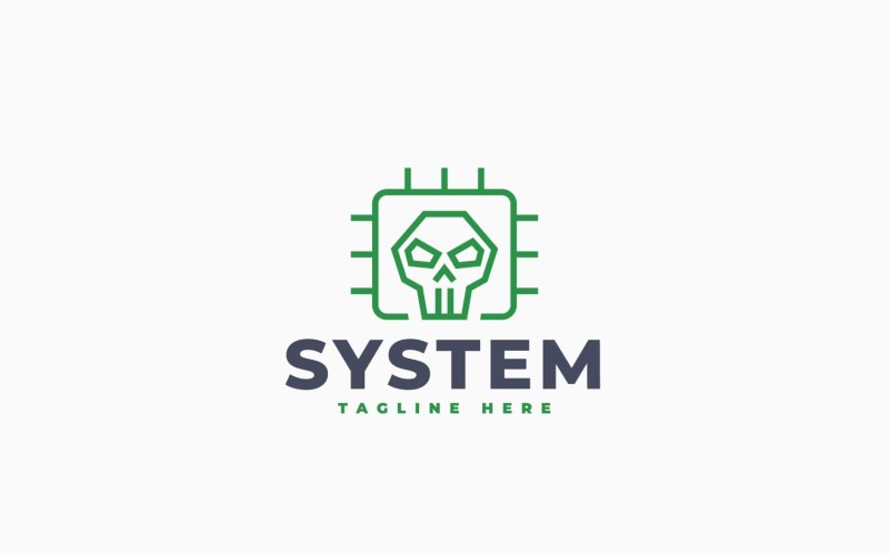 Modèle de logo pour système toxique