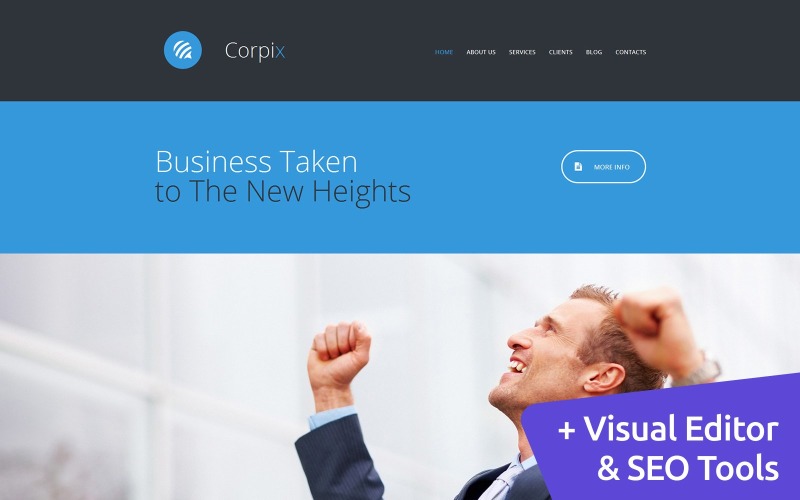 бизнес-консалтинг moto cms 3 шаблон