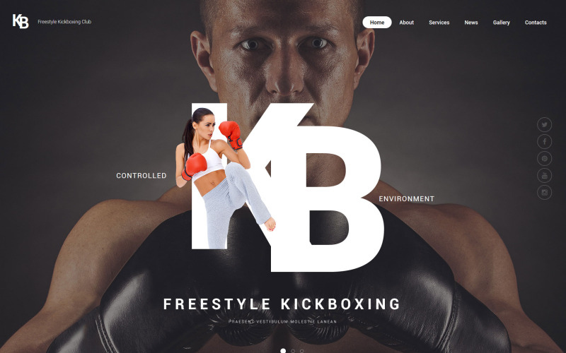 Modello di sito Web KB