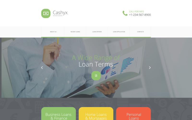 Modello di sito Web Money Lander