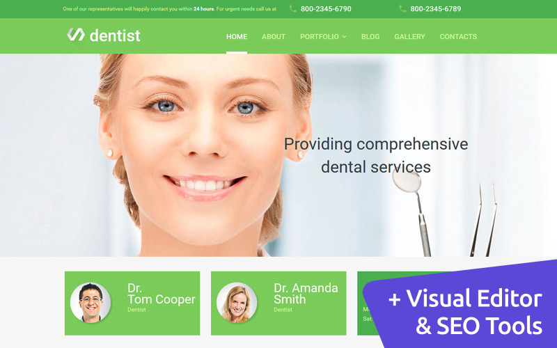 детская стоматология moto cms 3 шаблон