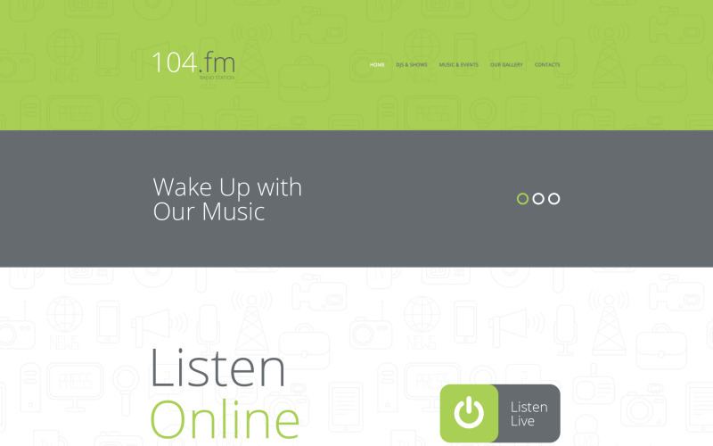 Radiostations webbplats mall