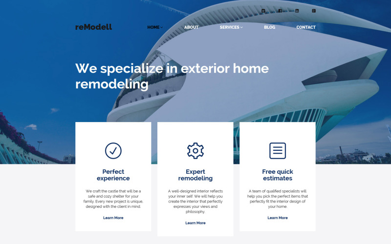 ремоделл wordpress тема