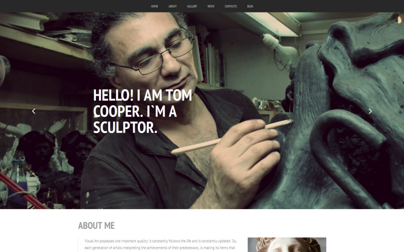 шаблон sculpture moto cms 3