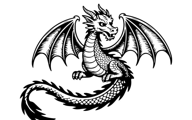 Un'illustrazione di un mini drago