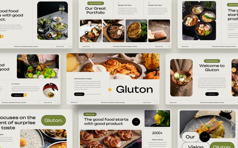 Gluton - Modello di presentazione alimentare