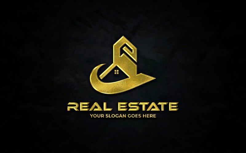 Design moderno del logo immobiliare