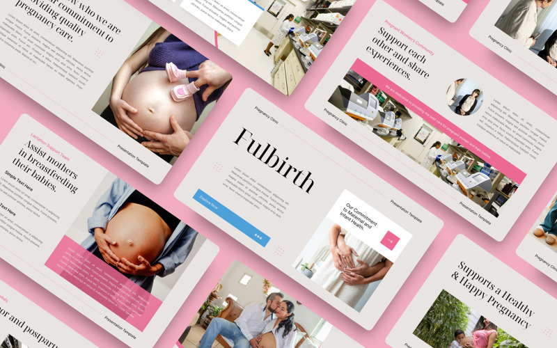 Szablon Google Slides dla kliniki ciążowej