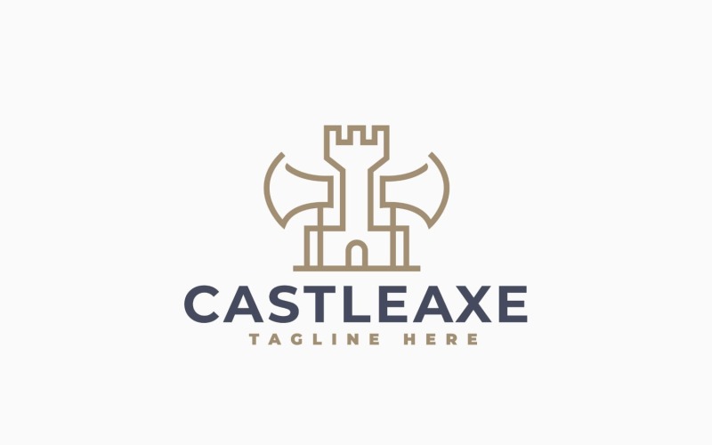 Castle Axe logó sablontervezés