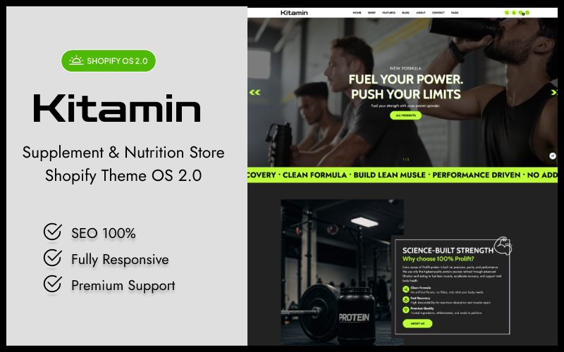 Kitamin | Negozio di integratori e nutrizione Tema Shopify OS 2.0