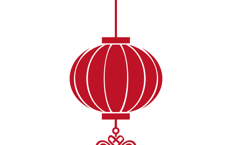 Rode Chinese lantaarn hangdecoratie met ingewikkelde kwastjes en knoopmotief voor feestelijke gelegenheden.