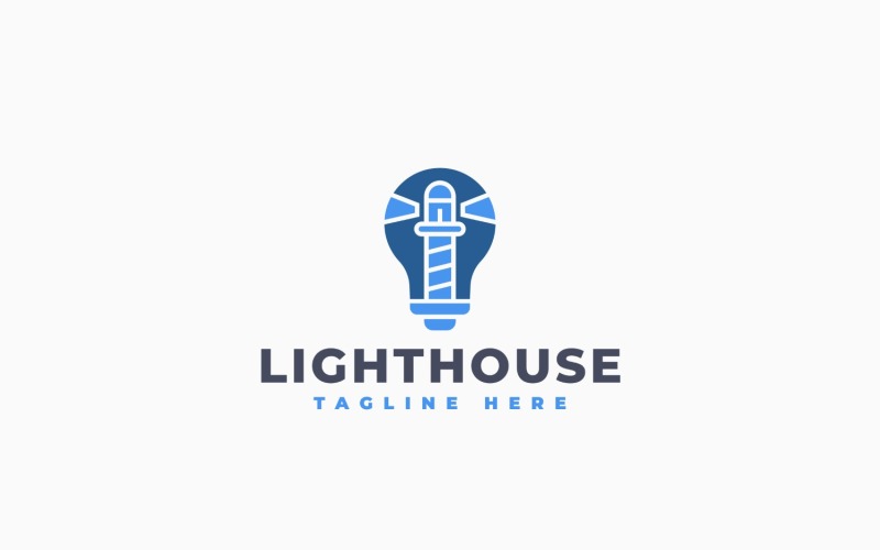 Design de logotipo criativo para farol