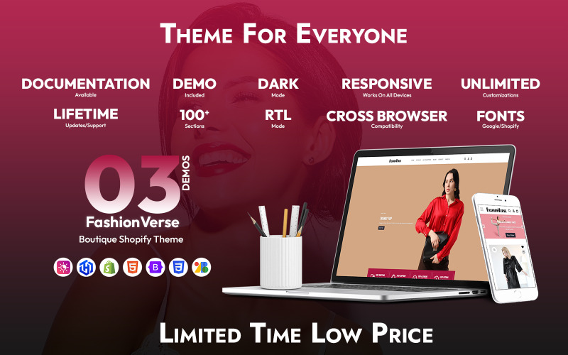 FashionVerse – Tema Shopify per boutique