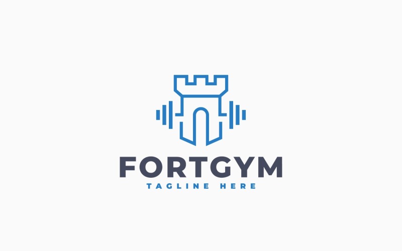 Fort Gym 标志模板设计