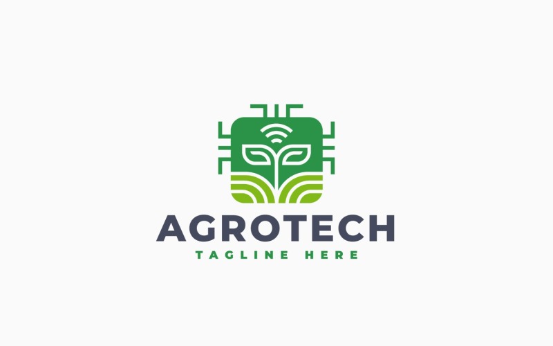 Návrh šablony loga moderní agrotech