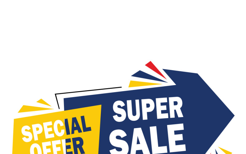 Specjalna oferta, baner super wyprzedażowy na potrzeby kampanii promocyjno-reklamowych