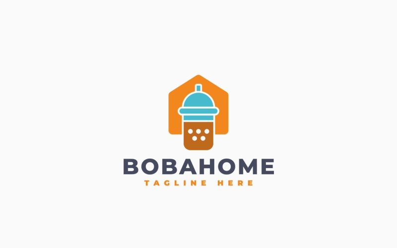 Дизайн шаблону логотипу Boba House