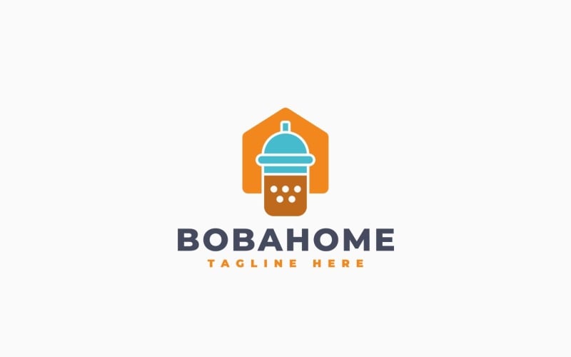 Modèle de logo pour Boba House