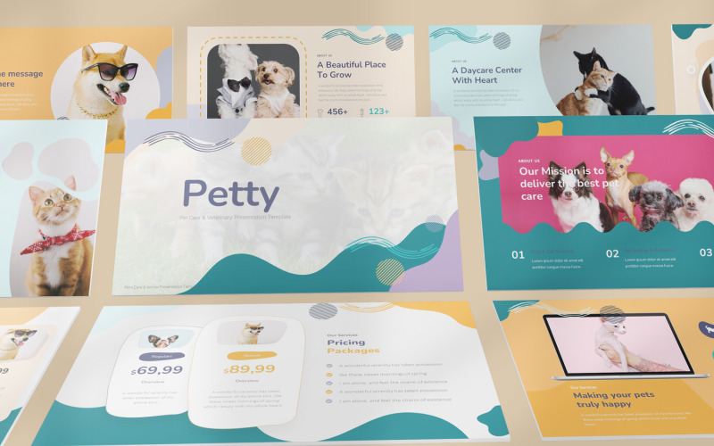 小巧的谷歌幻灯片模板