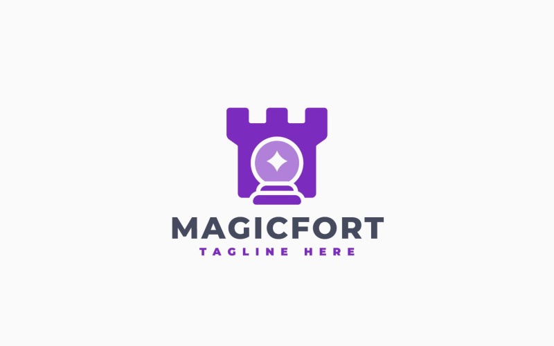 Projekt szablonu logo Magic Fort