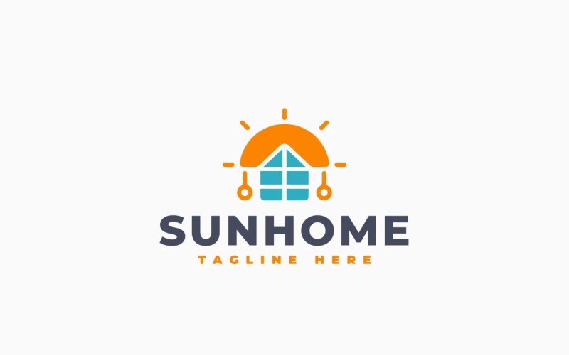 Sun Bridge Logo-Vorlagendesign