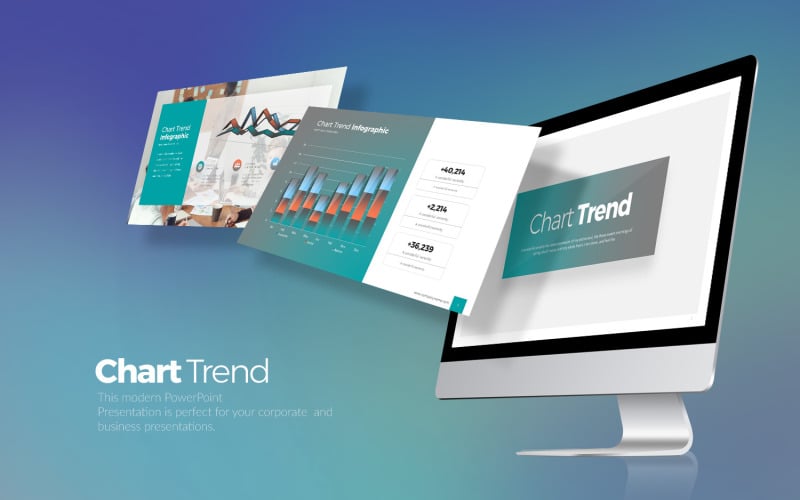 Modelli di Keynote per le tendenze dei grafici