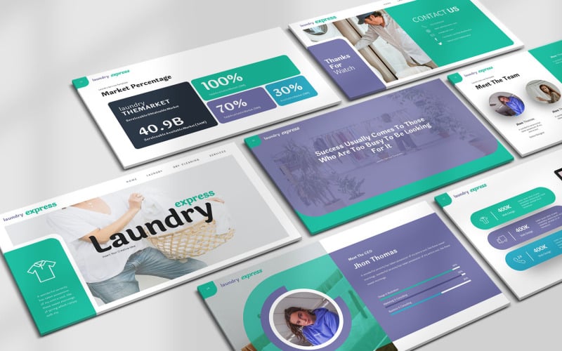 Modelli per Keynote di Laundry Express