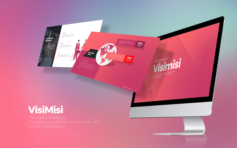 Infografika Visimisi Google Slides