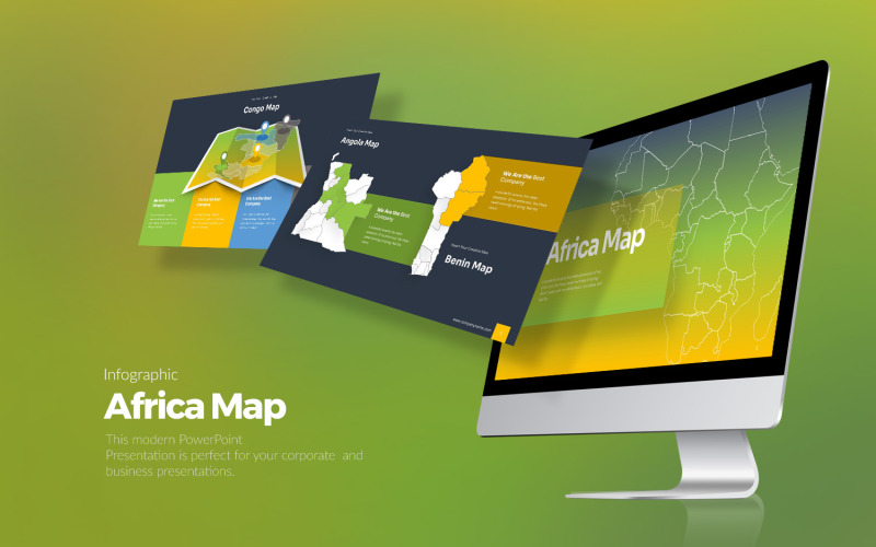 Presentazione PowerPoint sulla mappa dell'Africa