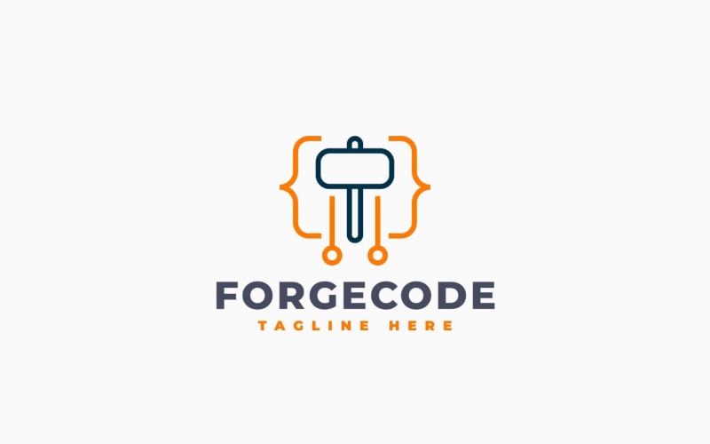 Forge Code Logo Template Design