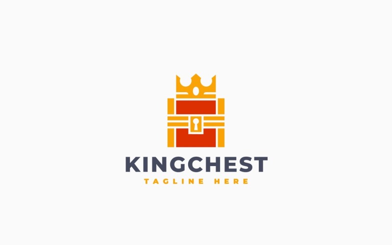 Ontwerp van een logo-sjabloon voor King Treasure