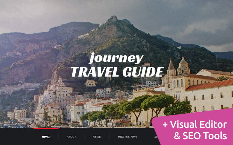 Journey - Travel Agency Moto CMS 3 Template