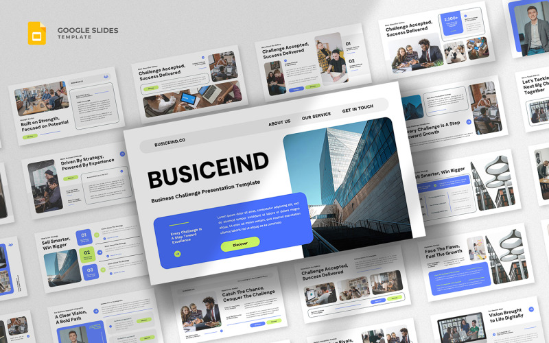 Busiceind - İşletme Zorlukları Google Slaytlar Şablonu