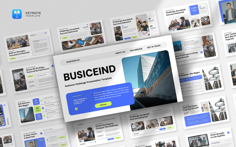 Busiceind - Keynote-Vorlage für geschäftliche Herausforderungen