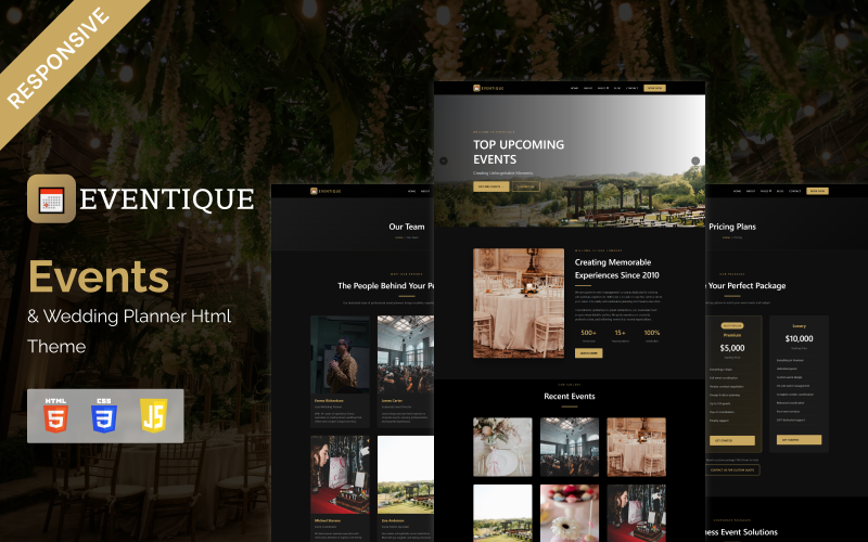 Eventique - 活动及婚礼策划 HTML 主题