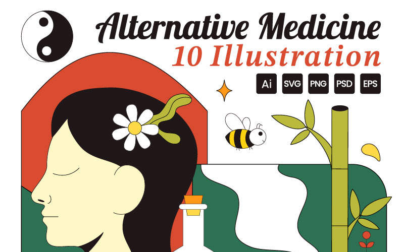 10 illustrationer av alternativ medicin
