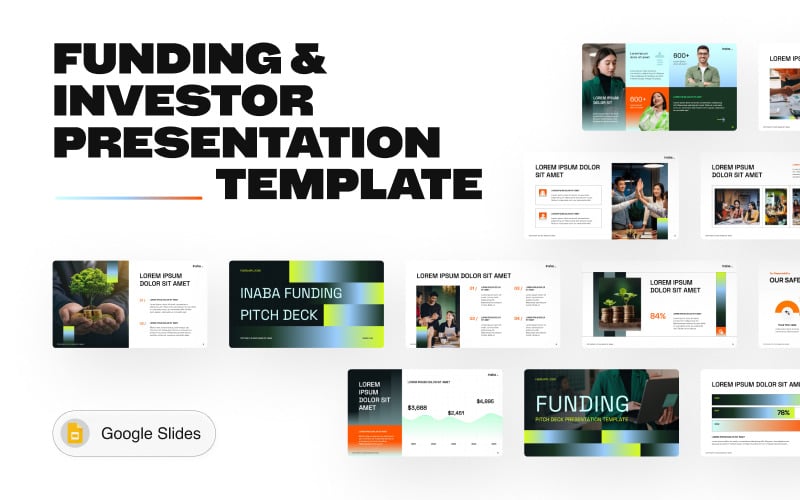 Inaba – Modello di presentazione di Google Slides per finanziamenti e investitori moderni