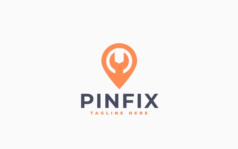 Modèle de logo Pin Fix