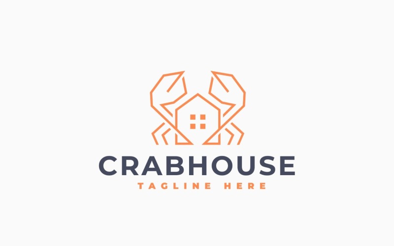 Modèle de logo pour Crab House