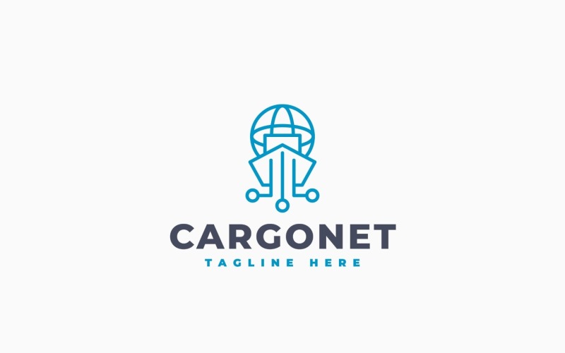Modèle de logo pour réseau de fret