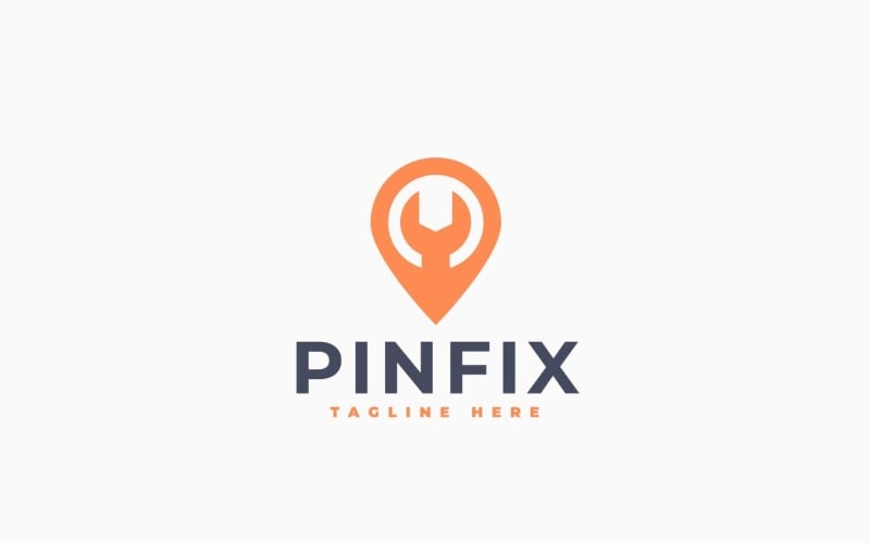 Pin Fix Logo Template Design