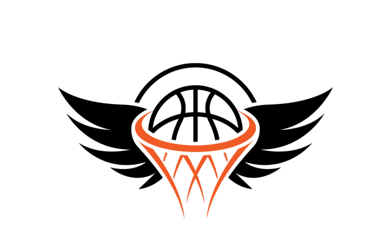 Šablona loga basketbalového moderního sportovního týmu